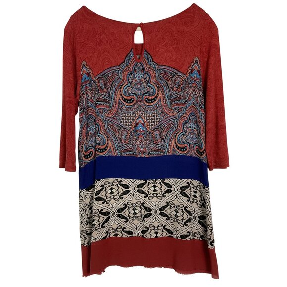 Anthropologie | Akemi + Kin Paisley Tunic Dress, Small - Picture 6 of 13